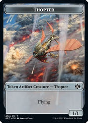 Myr // Thopter (010) Ficha de doble cara [Fichas de comandante de guerra de los hermanos] 