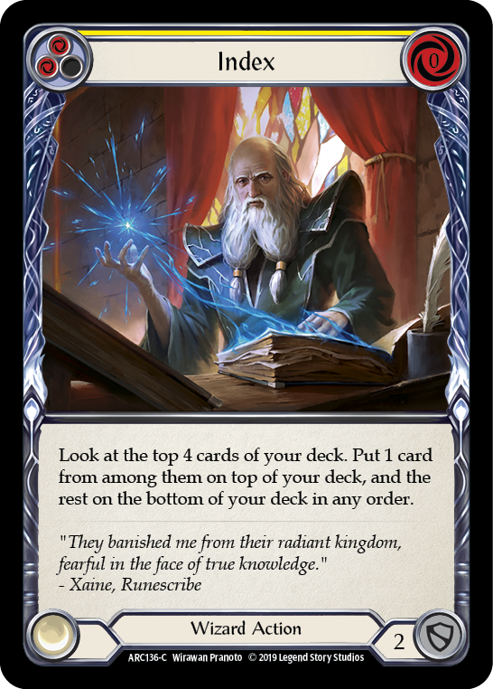Índice (amarillo) [ARC136-C] (Arcane Rising) 1.ª edición Rainbow Foil 