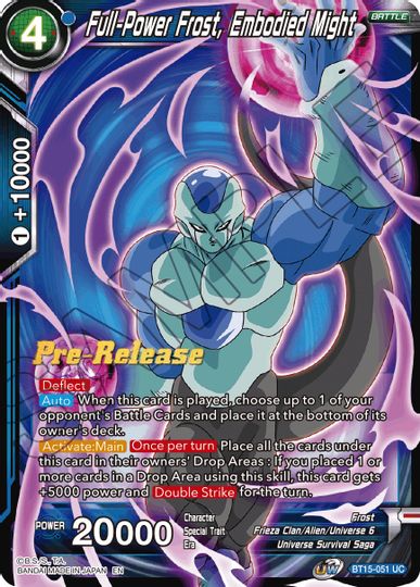 Full-Power Frost, Embodied Might (BT15-051) [Promociones de presentación de Saiyan Showdown] 