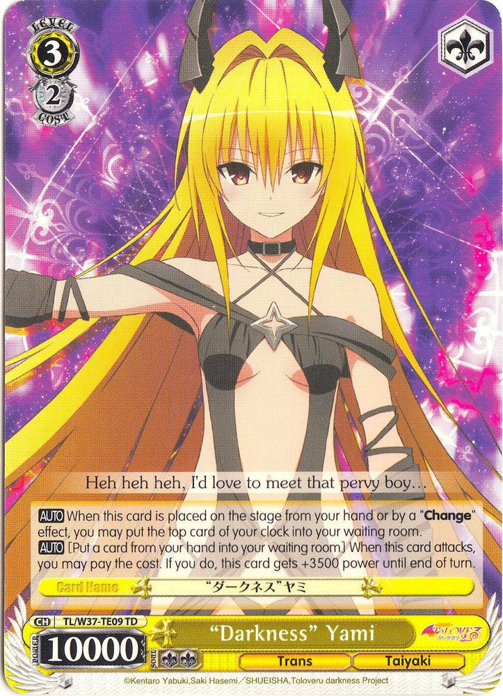 "Darkness" Yami (TL/W37-TE09 TD) [To Loveru Darkness 2nd] - Blue Jay's Cauldron