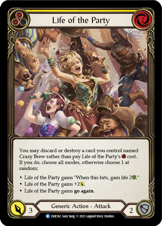 Life of the Party (Amarillo) [EVR162] (Everfest) 1.ª edición Rainbow Foil 