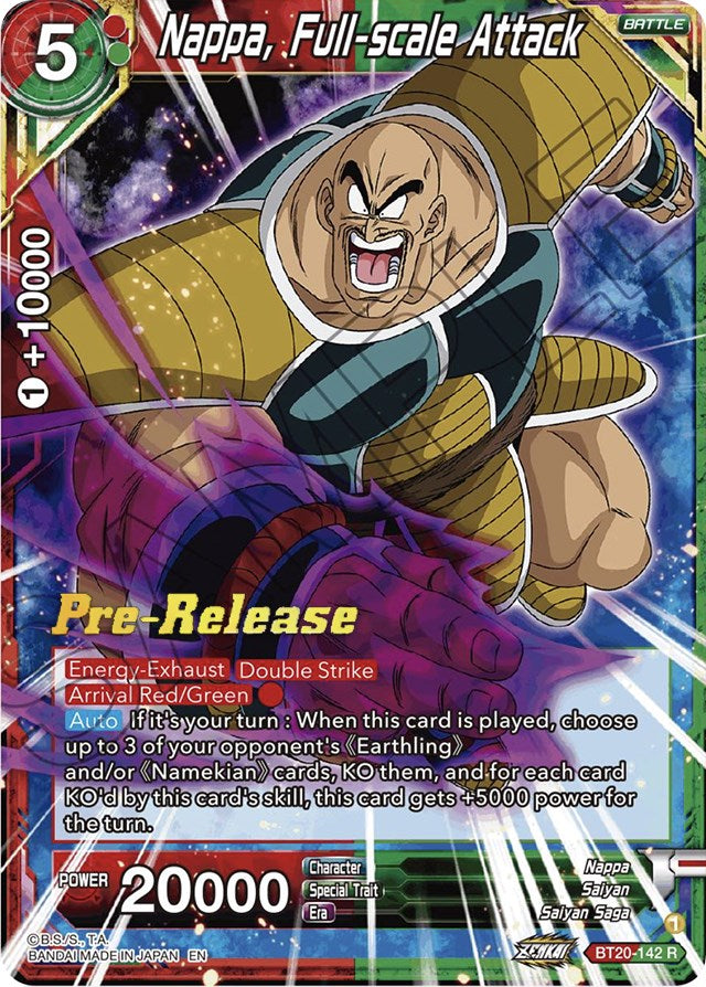 Nappa, ataque a gran escala (BT20-142) [Promociones de presentación con absorción de poder] 