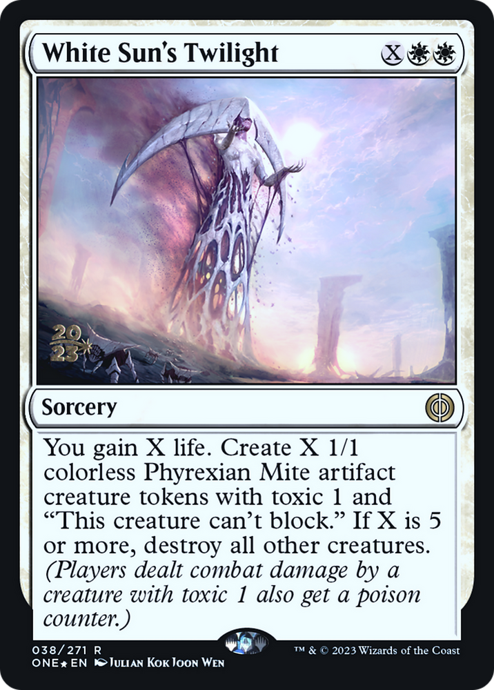 Crepúsculo del Sol Blanco [Phyrexia: Promociones de presentación de All Will Be One] 