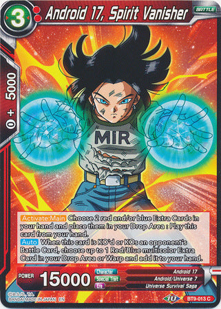 Androide 17, Spirit Vanisher (BT9-013) [Embestida universal] 