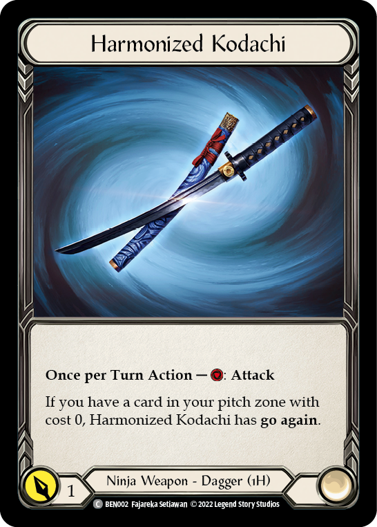 Kodachi armonizado [BEN002] (cubierta Benji Blitz de forasteros) 
