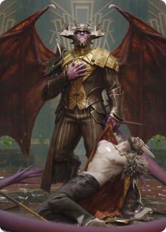 Ob Nixilis, la carta artística del Adversario 1 [Streets of New Capenna Art Series] 