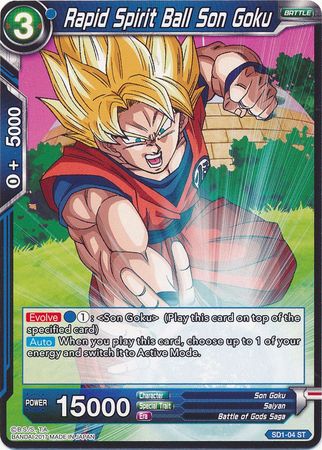 Rapid Spirit Ball Son Goku (Cubierta de inicio - El despertar) (SD1-04) [Batalla galáctica] 