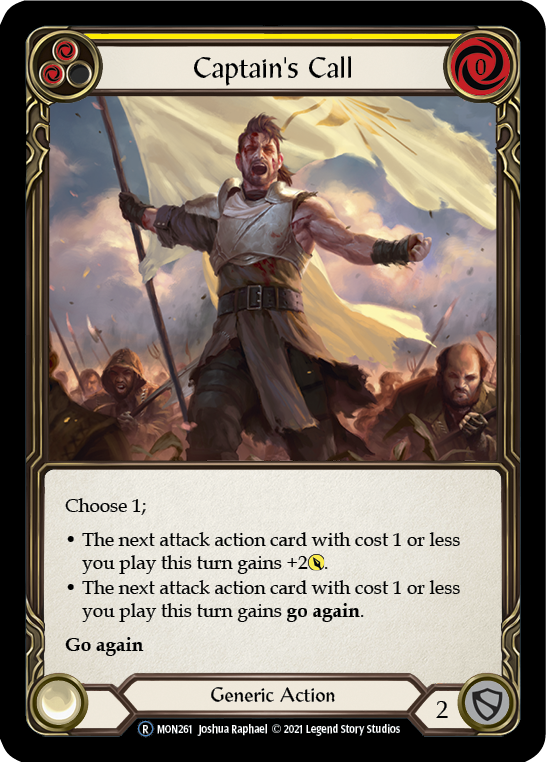Captain's Call (Amarillo) [U-MON261-RF] (Monarch Unlimited) Lámina arcoíris ilimitada 