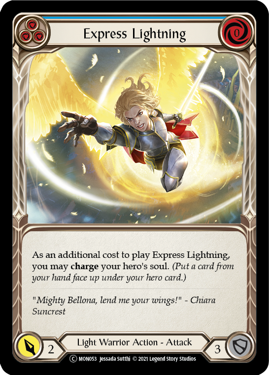 Express Lightning (Azul) [U-MON053] (Monarch Unlimited) Ilimitado Normal 