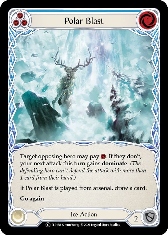 Polar Blast (Azul) [U-ELE168] (Tales of Aria Unlimited) Ilimitado Normal 