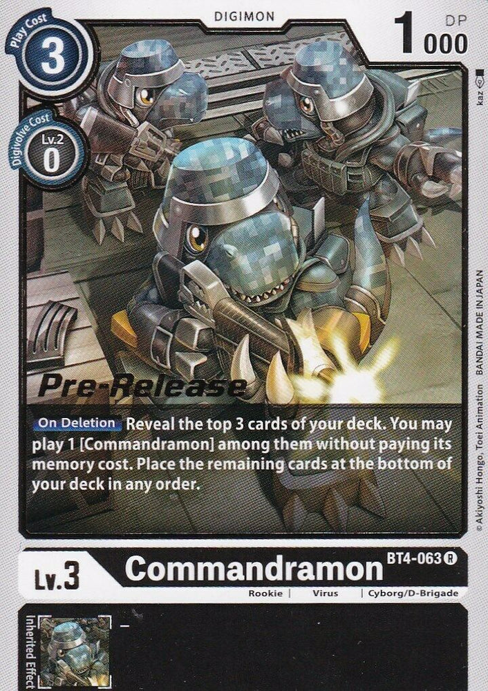 Commandramon [BT4-063] [Promociones previas al lanzamiento de Great Legend] 