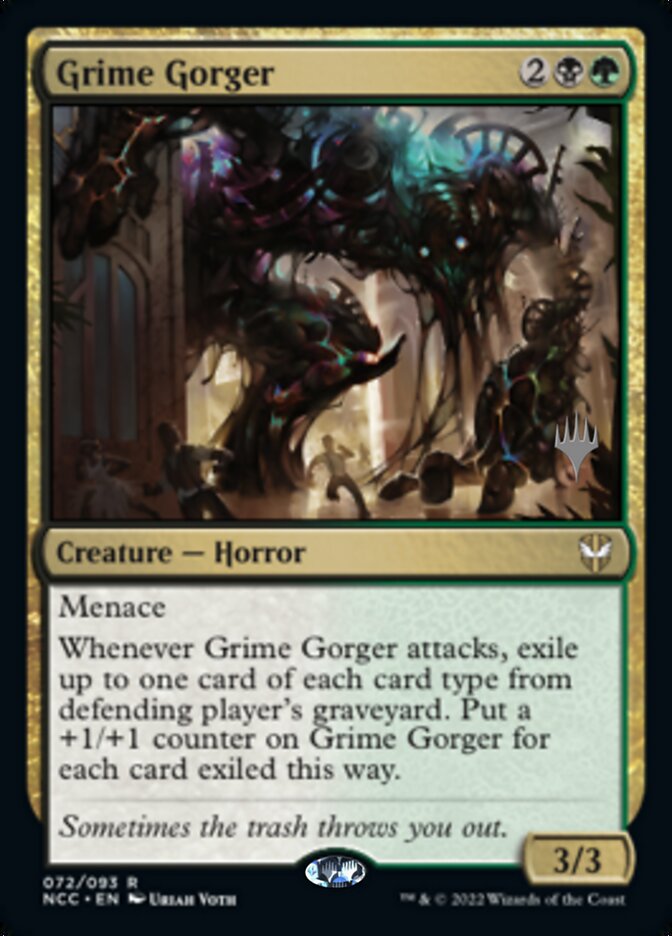 Grime Gorger (paquete promocional) [Calles de las nuevas promociones de Capenna Commander] 