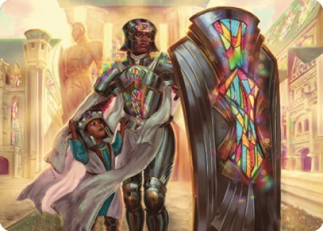 Tarjeta de arte Guardián de Nueva Benalia [Serie de arte Dominaria United] 