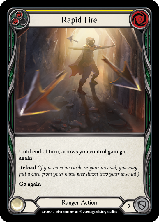 Rapid Fire [ARC047-S] (Arcane Rising) 1.ª edición Lámina arcoíris 