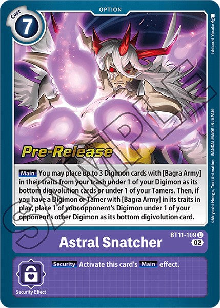Astral Snatcher [BT11-109] [Promociones previas al lanzamiento de la fase dimensional] 