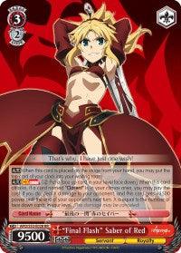 "Final Flash" Saber of Red (APO/S53-E028 RR) [Fate/Apocrypha] - Blue Jay's Cauldron