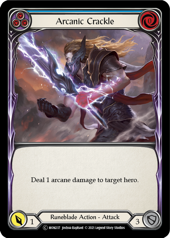 Arcanic Crackle (Azul) [U-MON237] (Monarch Unlimited) Ilimitado Normal 
