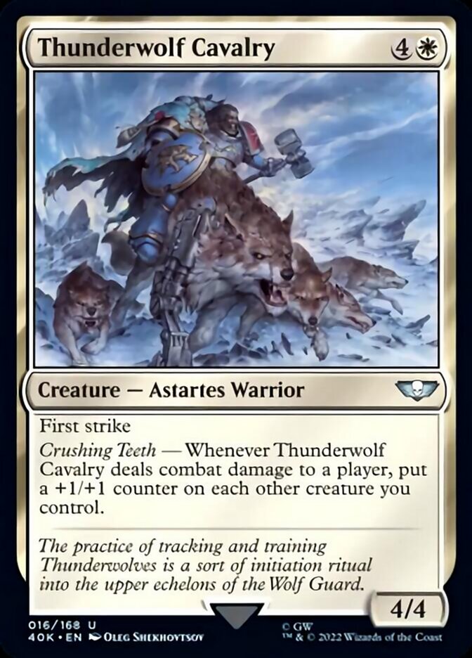 Caballería Thunderwolf (Surge Foil) [Warhammer 40,000] 