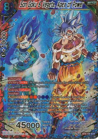 Son Goku y Vegeta, ápice del poder (BT9-136) [Universal Onslaught] 