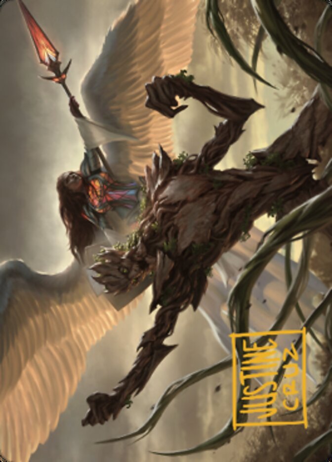 Tarjeta de arte de la fuerza de la coalición (firma estampada en oro) [Serie de arte Dominaria United] 