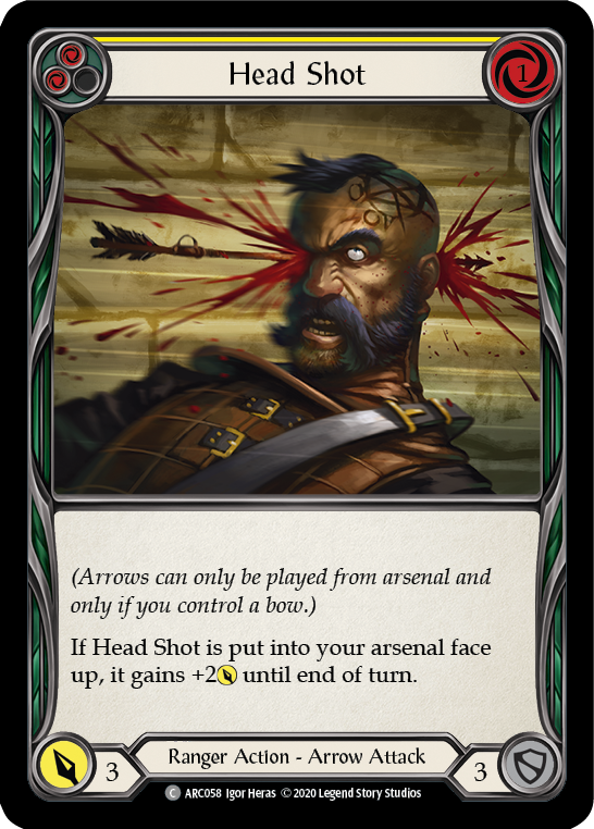 Disparo a la cabeza (Amarillo) [U-ARC058] (Arcane Rising Unlimited) Ilimitado Normal 