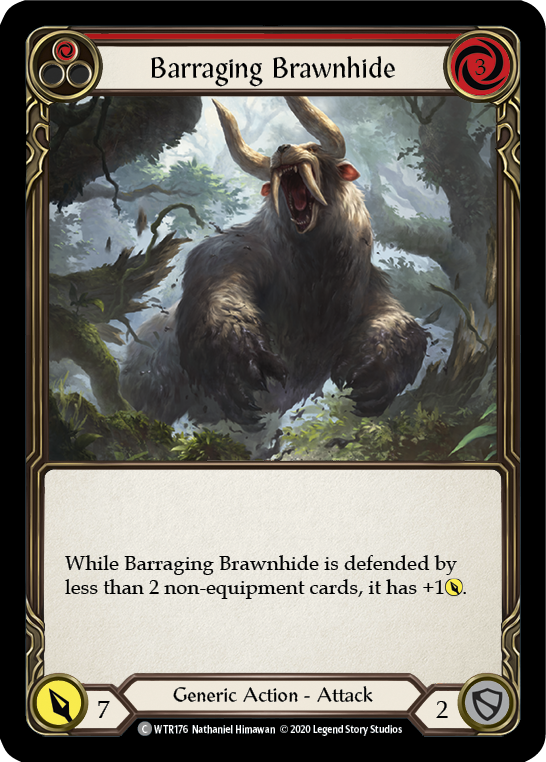 Barraging Brawnhide (Rojo) [U-WTR176] (Bienvenido a Rathe Unlimited) Ilimitado Normal 