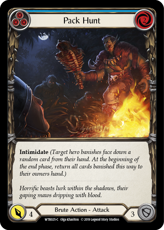 Pack Hunt (Azul) [WTR025-C] (Bienvenido a Rathe) Alpha Print Normal 