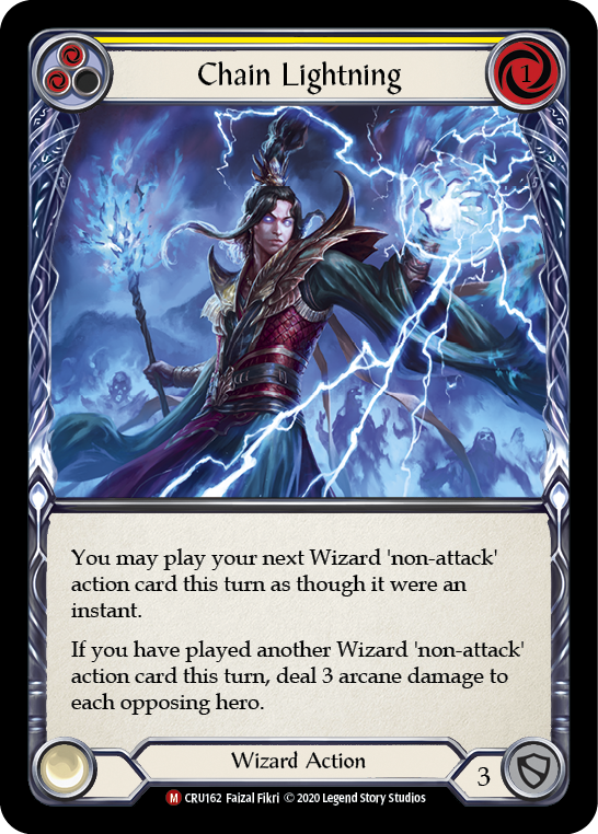 Chain Lightning [CRU162] (Crucible of War) 1.ª edición Lámina arcoíris 