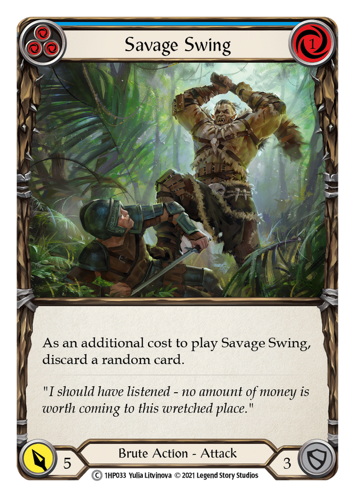 Savage Swing (Azul) [1HP033] (Paquete de historia 1) 