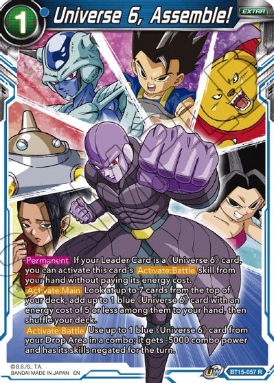 Universo 6, ¡reúnanse! (BT15-057) [Enfrentamiento Saiyajin] 