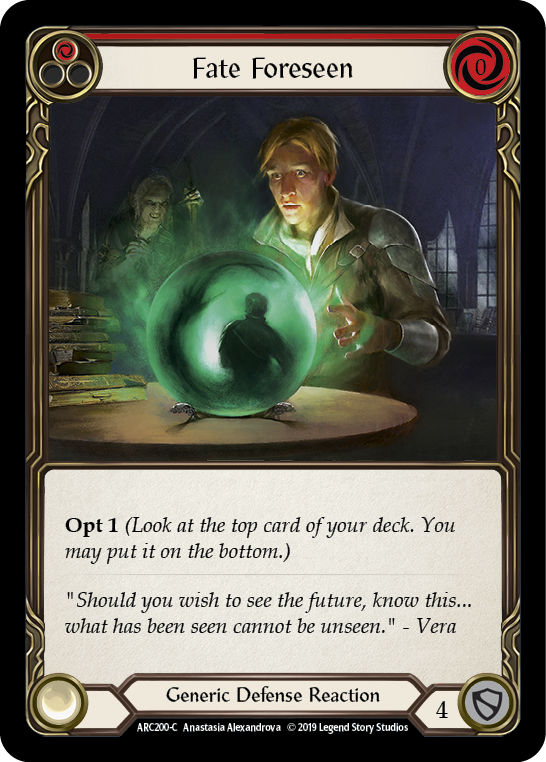 Destino previsto (rojo) [ARC200-C] (Arcane Rising) 1.ª edición Rainbow Foil 