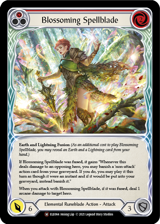 Blossoming Spellblade [U-ELE064] (Tales of Aria Unlimited) Lámina arcoíris ilimitada 