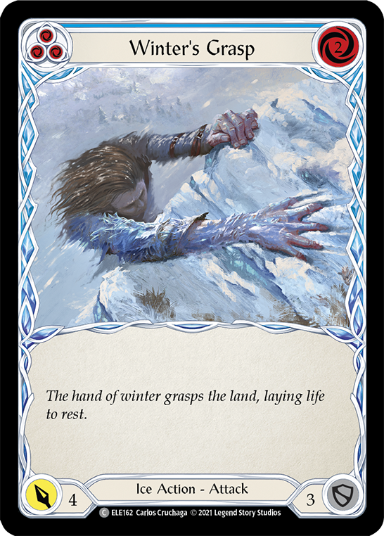 Winter's Grasp (Azul) [ELE162] (Tales of Aria) 1.ª edición Rainbow Foil 