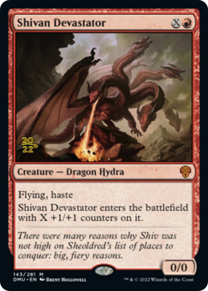Shivan Devastator [Promociones de presentación de Dominaria United] 