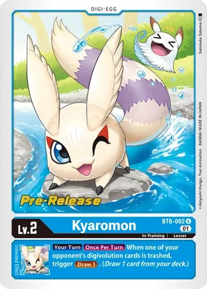 Kyaromon [BT6-002] [Tarjetas de prelanzamiento de doble diamante] 