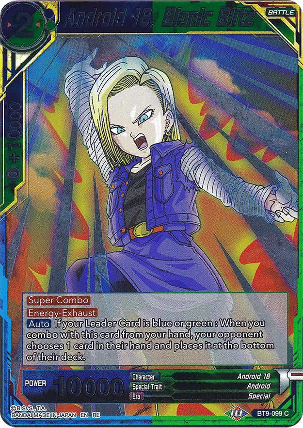 Androide 18, Bionic Blitz (BT9-099) [Ultimate Deck 2022] 