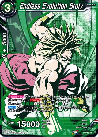 Endless Evolution Broly (Arte alternativo) (P-033) [Conjunto especial de aniversario] 