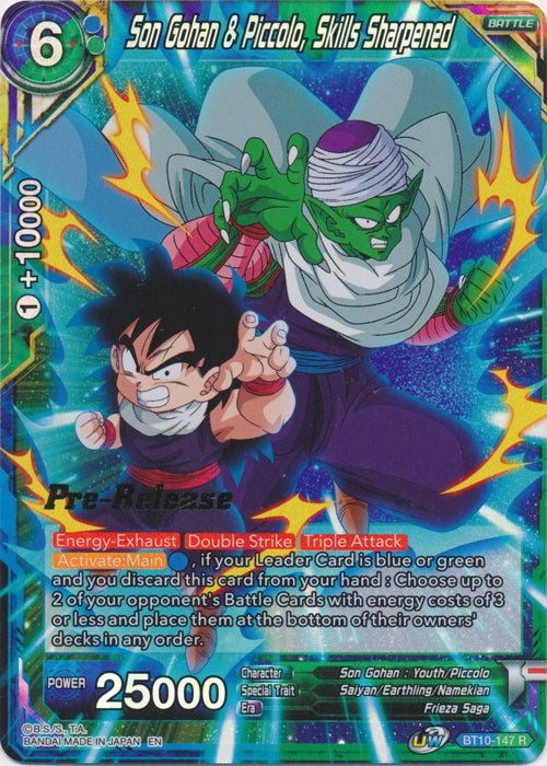 Son Gohan y Piccolo, habilidades perfeccionadas (BT10-147) [Promociones de presentación de Rise of the Unison Warrior] 