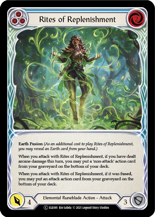 Ritos de reabastecimiento (azul) [U-ELE081] (Tales of Aria Unlimited) Lámina arcoíris ilimitada 