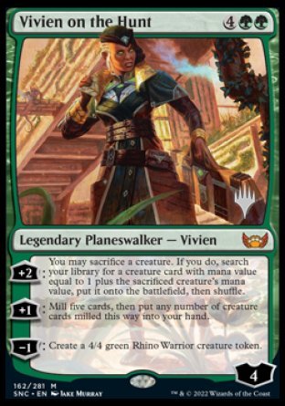 Vivien on the Hunt (paquete promocional) [Streets of New Capenna Promos] 