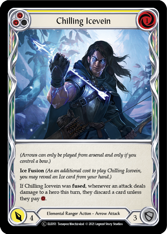 Chilling Icevein (Amarillo) [U-ELE051] (Tales of Aria Unlimited) Lámina arcoíris ilimitada 