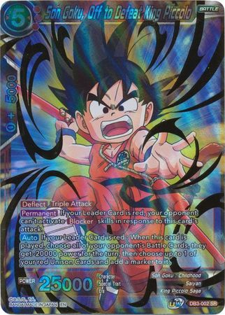 Son Goku, listo para derrotar al rey Piccolo (DB3-002) [Giant Force] 