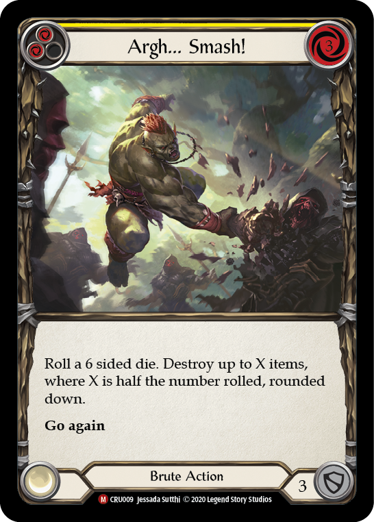 Argh... ¡Aplastar! [CRU009] (Crucible of War) 1.ª edición Lámina arcoíris 