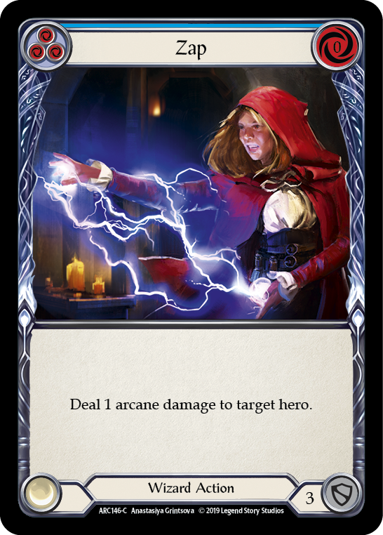 Zap (Azul) [ARC146-C] (Arcane Rising) 1.ª edición Rainbow Foil 