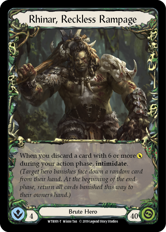 Kodachi armonizado // Rhinar, Reckless Rampage [WTR078-T // WTR001-T] (Bienvenido a Rathe) Alpha Print Normal 