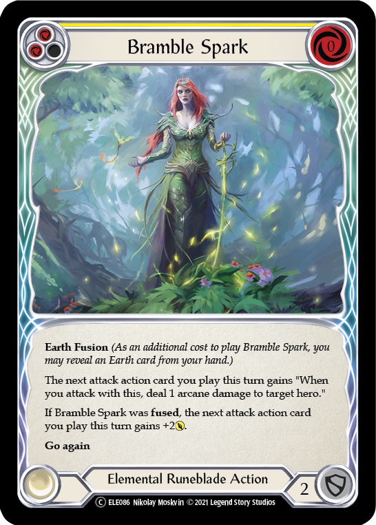 Bramble Spark (Amarillo) [U-ELE086] (Tales of Aria Unlimited) Lámina arcoíris ilimitada 