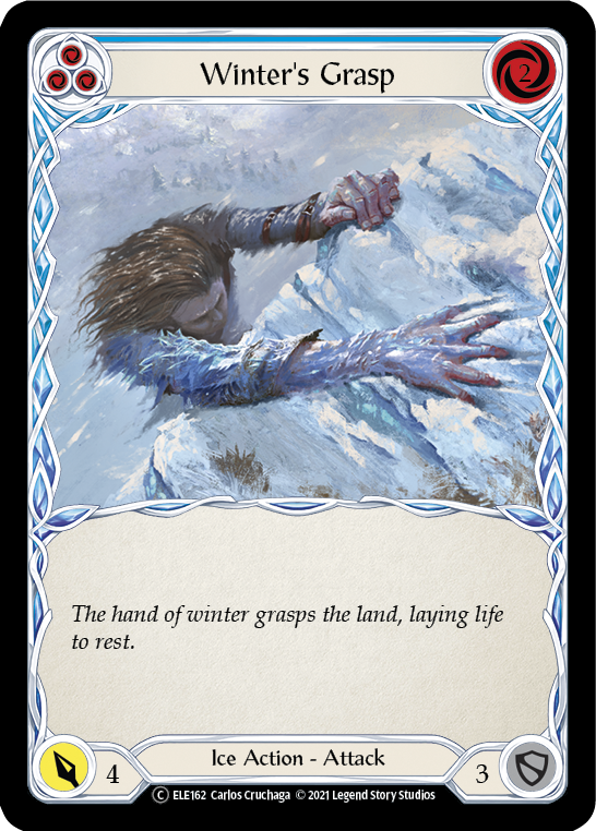 Winter's Grasp (Azul) [U-ELE162] (Tales of Aria Unlimited) Lámina arcoíris ilimitada 