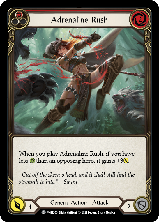 Adrenaline Rush (Rojo) [MON263-RF] (Monarch) 1.a edición Rainbow Foil 