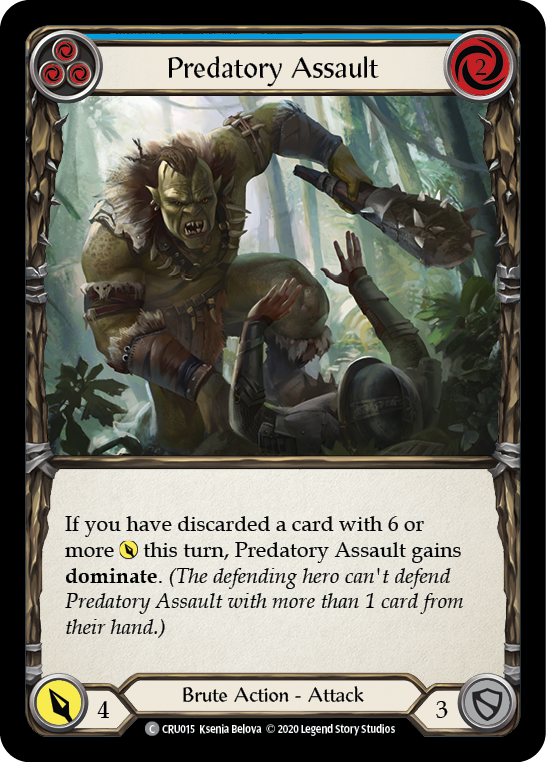 Asalto depredador (Azul) [CRU015] (Crucible of War) 1.a edición Normal 