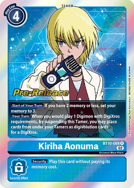 Kiriha Aonuma [BT10-088] [Tarjetas de prelanzamiento del encuentro Xros] 